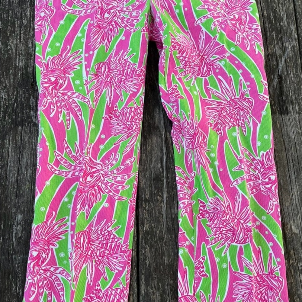 Lilly Pulitzer “Easy Tiger” capri pants.